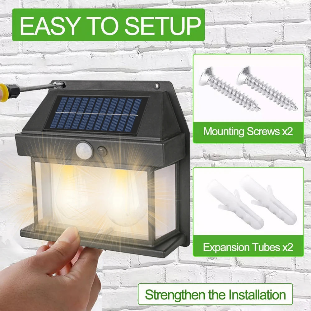 Powerful Outdoor Solar Lamp  Streetlight Outdoor Lights Waterproof Light Led Lighting