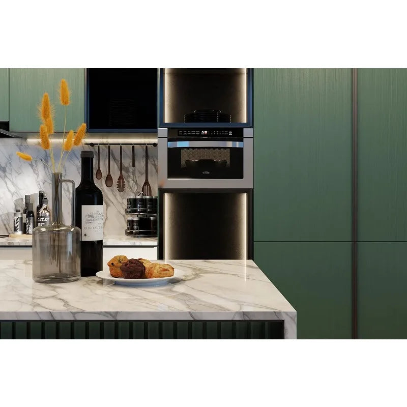 KM-MD-1SS 24 Inch S-Steel Microwave Drawer Capacity, 1000W, 10 Custom Cooking Levels, Memory