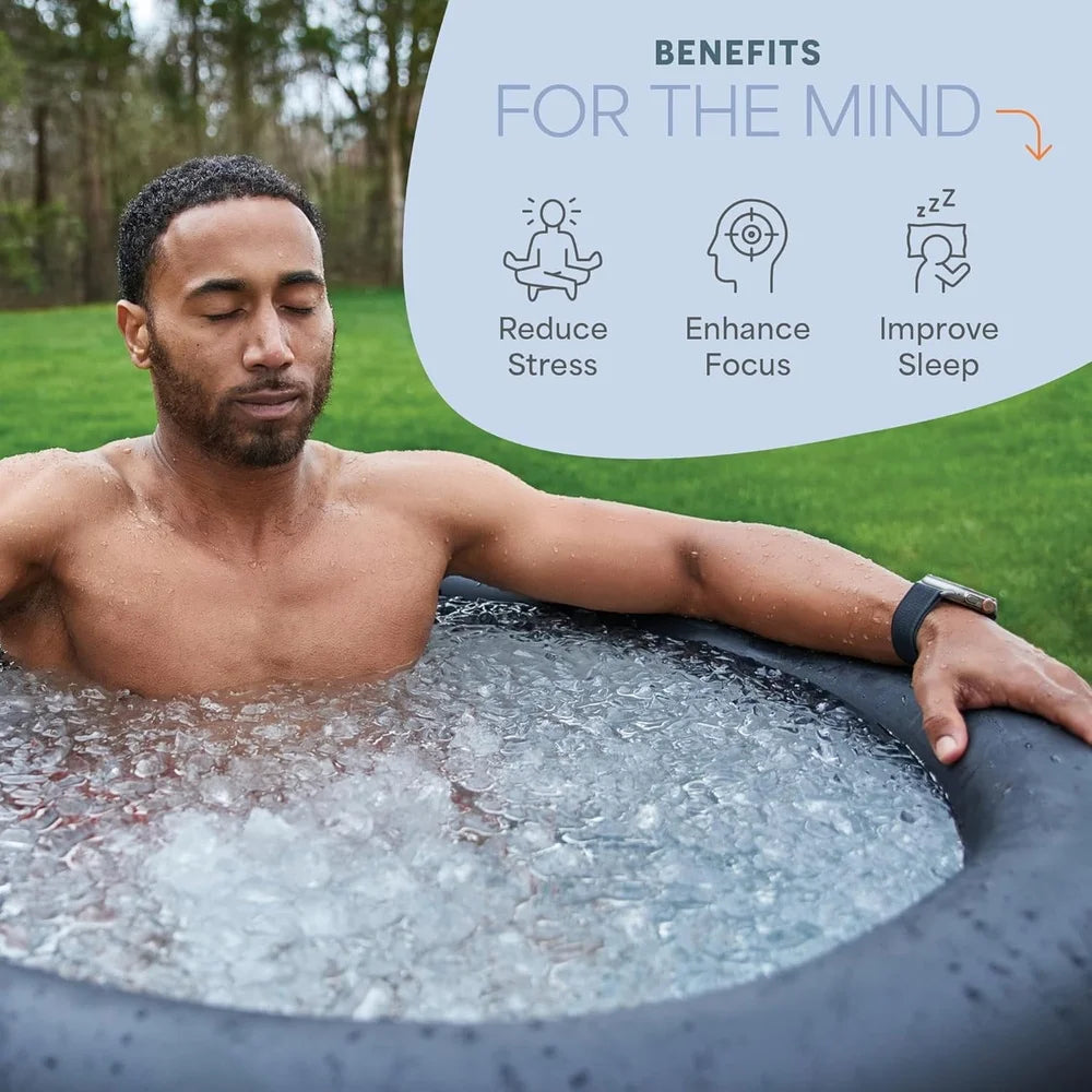 Portable Cold Plunge Tub With Lid And Travel Bag Home