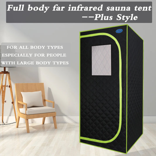 Portable Plus Size Far Infrared Sauna Tent Spa for Home Detox and Relaxation
