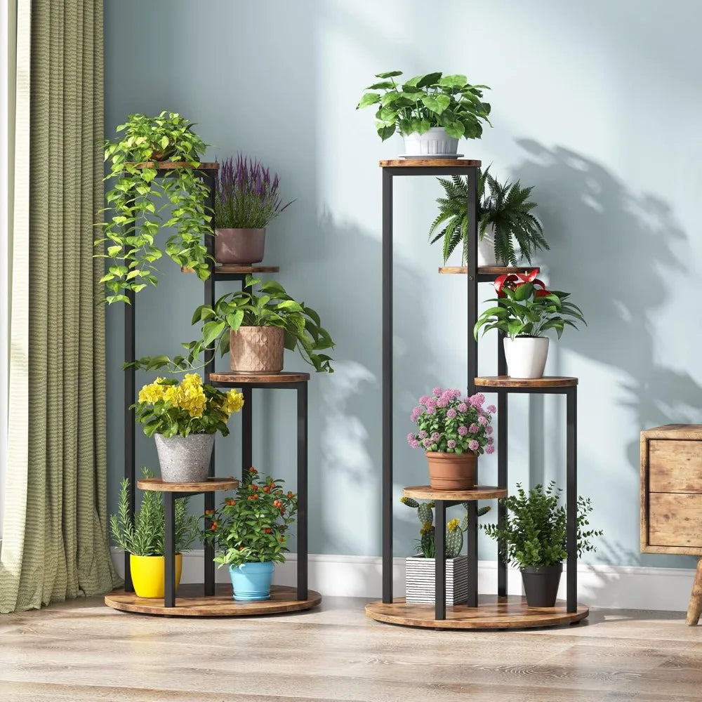 Corner Plant Stand Indoor 4-Tier Tall Shelf for Multiple Potted Plants