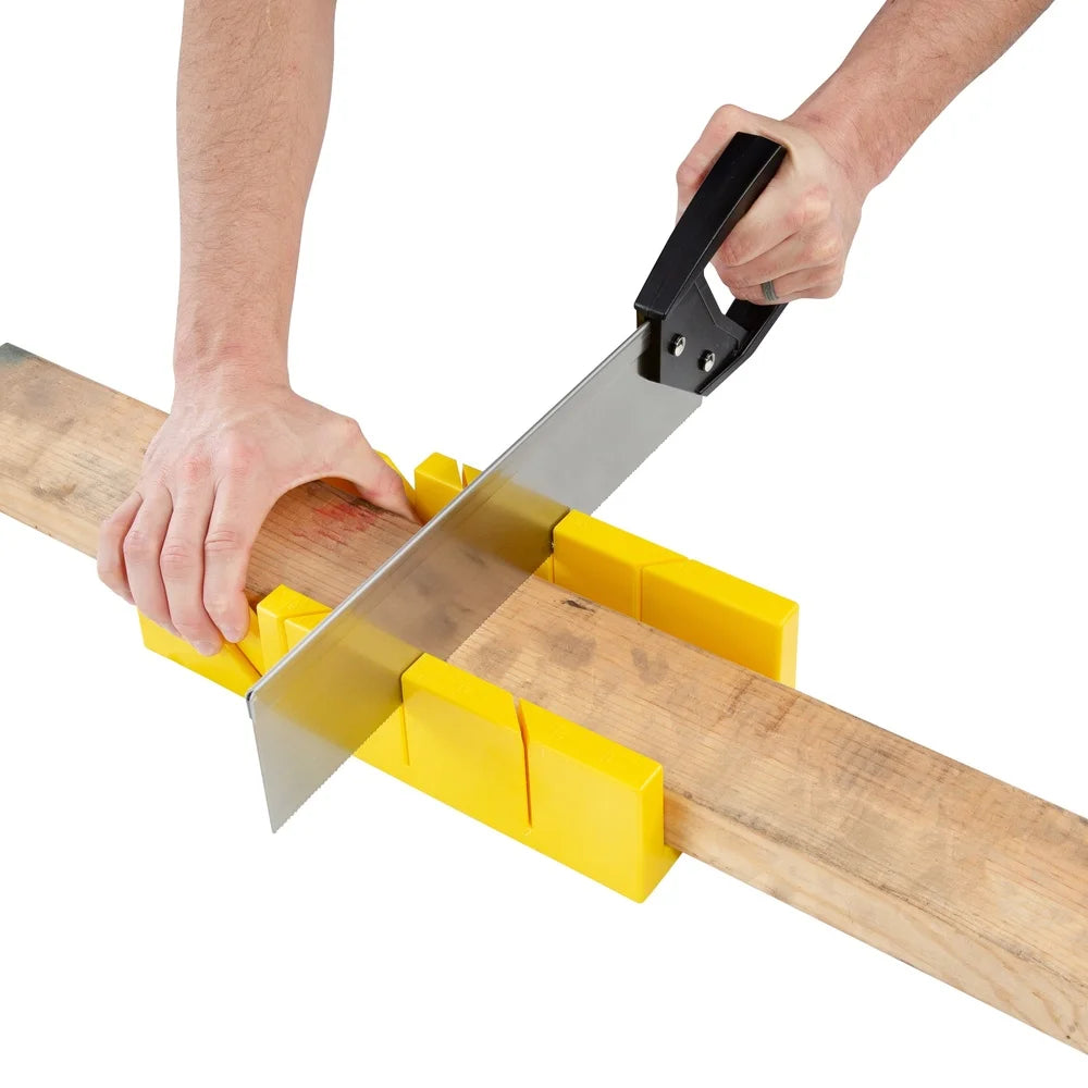 12 Inch Miter Box and 14 Inch Back Saw Set for Accurate Wood Cutting