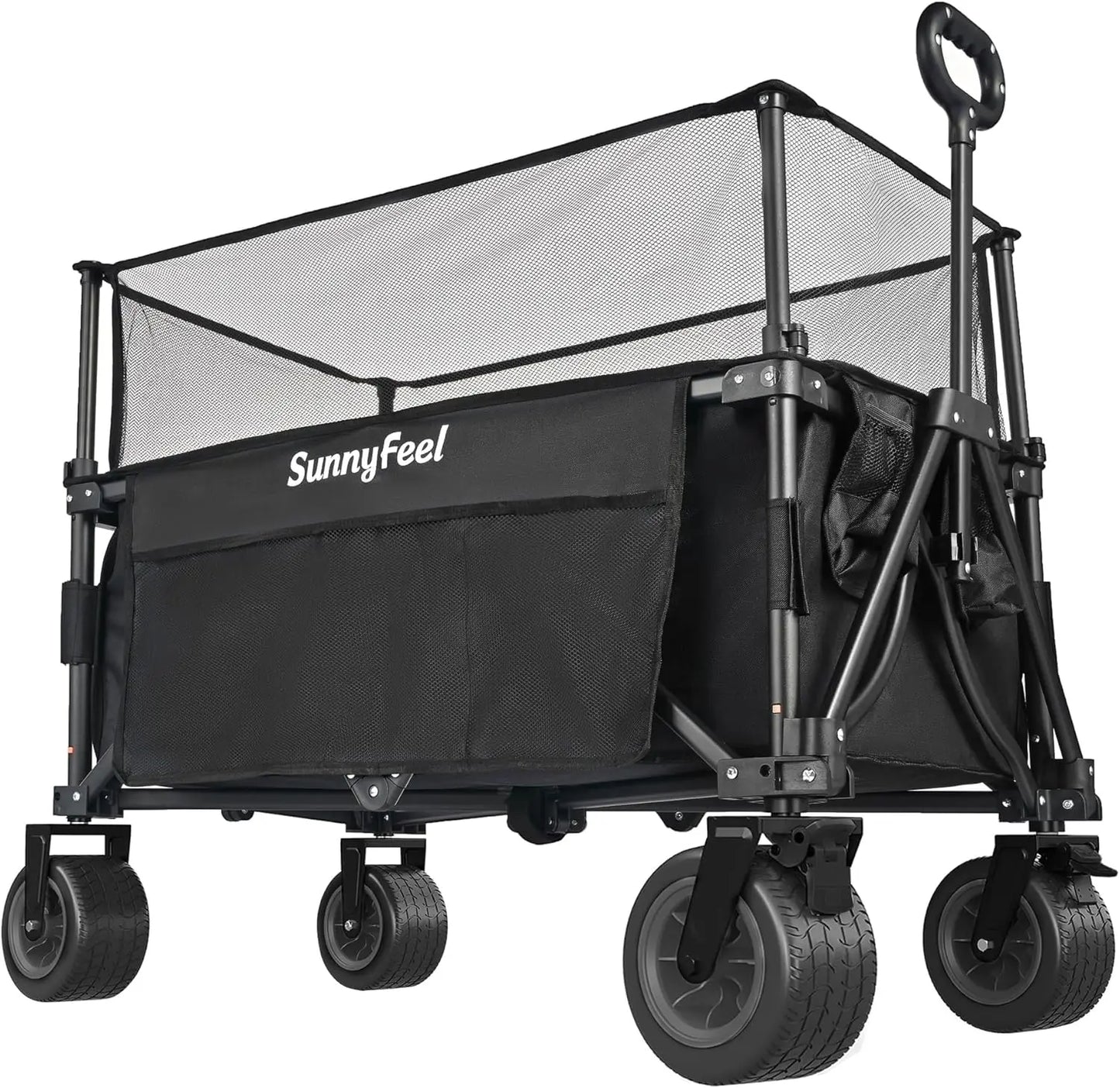 Heavy Duty Collapsible Outdoor Utility Wagon 500Lb Capacity