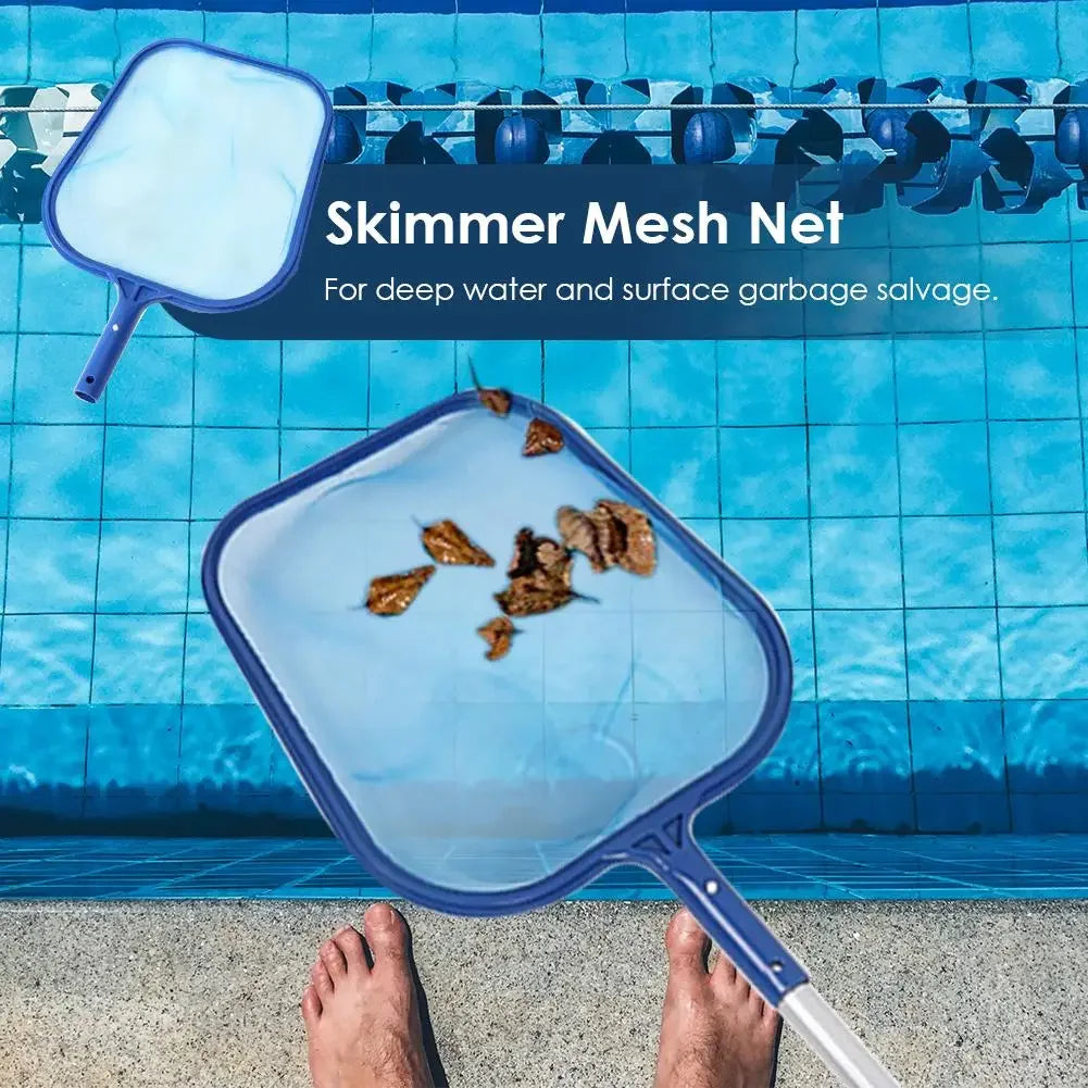 Leaf Skimmer Net for Above Ground Pool Maintenance Fine Mesh Cleaning Tool