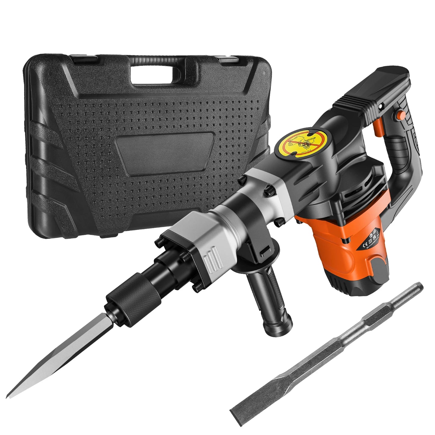 SucceBuy 1400W Demolition Jack Hammer Heavy Duty 2900 BPM