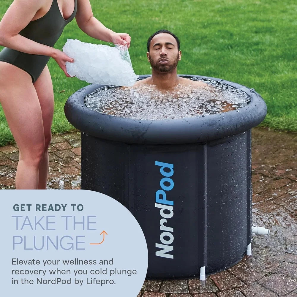 Portable Cold Plunge Tub With Lid And Travel Bag Home
