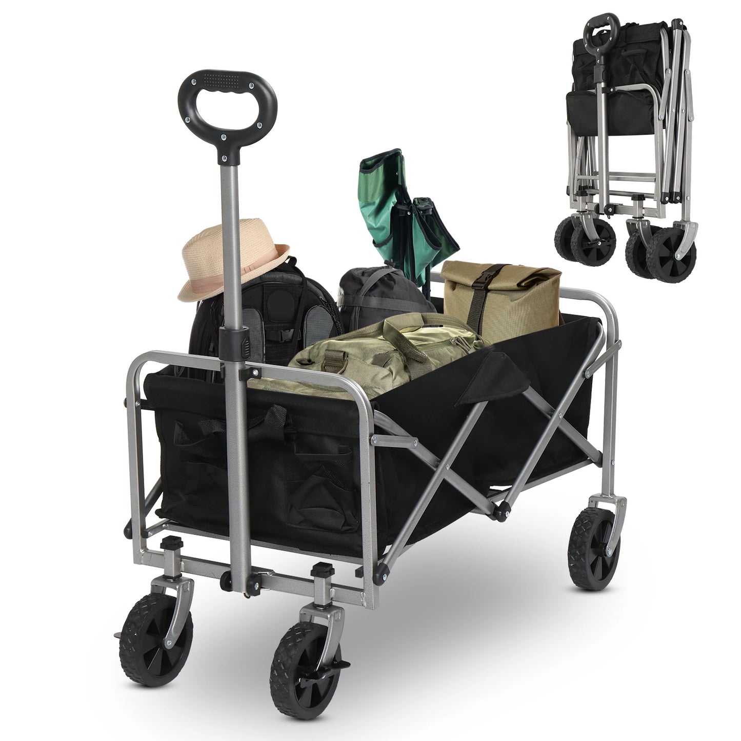 Heavy Duty Large Capacity Folding Utility Wagon Cart