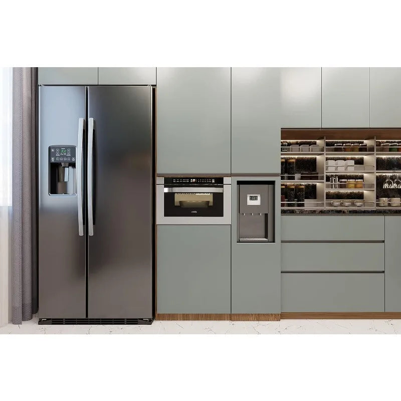 1SS 24 Inch Stainless-Steel Microwave Drawer Capacity, 1000W Power with 10 Custom Cooking Levels