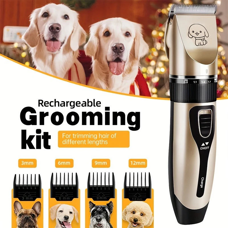 Pet Hair Trimmer Kit Electric Precision Clippers for Professional Grooming at Home Ideal for Dogs and Cats