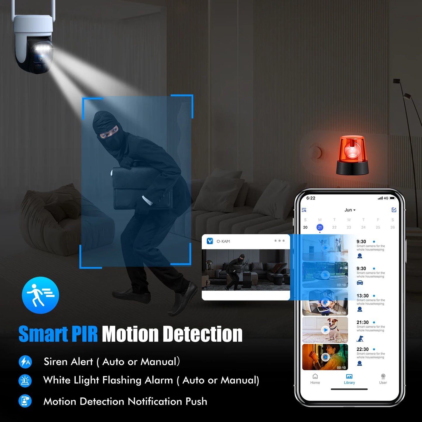 Wireless Outdoor Solar Security Camera 2K 360 Degree Panoramic PTZ Tilt with AI Motion Detection CCTV Low Power 2.4G WiFi IP66