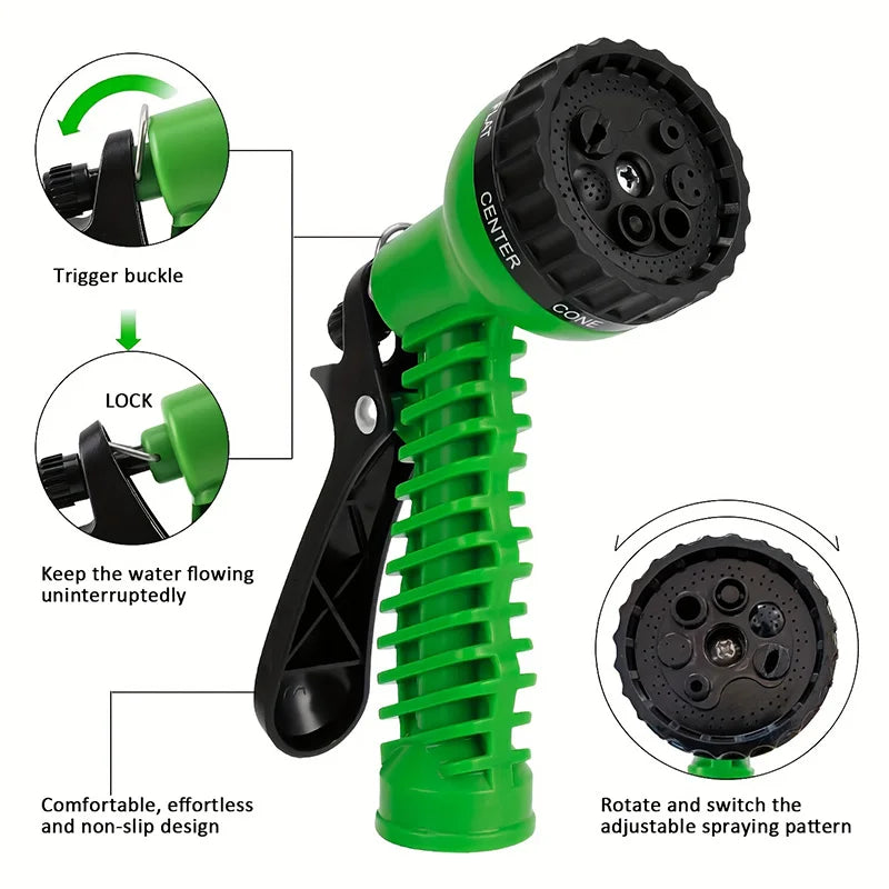 25FT to 100FT Expandable High Pressure Flexible Garden Watering Hose